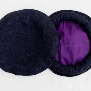 Original Afghan pakol woll cape topped Ethnic dress from afghanistan and pakistan (Grey, Black and Braun) Black