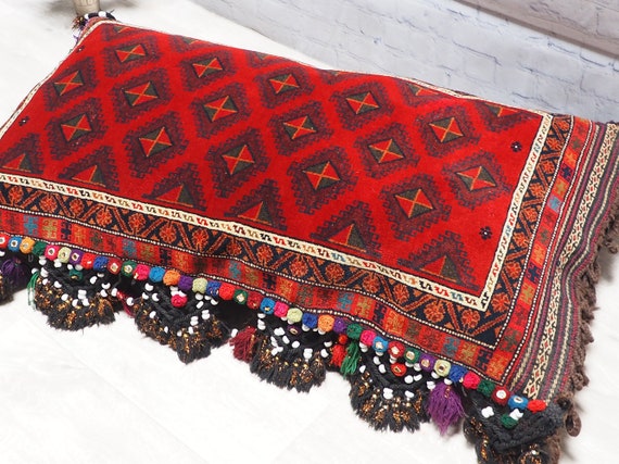 antique orient Afghan Beloch nomad rug seat cushions floor cushion 
