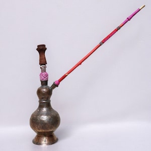 Antique Engraved copper Hookah Shisha hubble-bubble from Afghanistan No:23/14