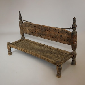 Very rarely and unique Antique 19th century  Two Seater wedding chair from Nuristan Afghanistan /  Swat-valley Pakistan Nr-19