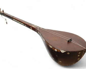 Antiek exotisch traditioneel volksmuziekinstrument uit Noord-Afghanistan samangan Dotar Afghaanse dambora Dombra dutar No-24A