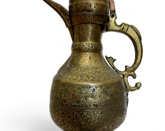 19世紀頃のアンティーク オリエンタル 真鍮 ティーポット ジャグ