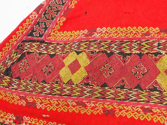 antique hand embroidered nomadic Ethnic  wedding … - image 6