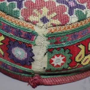 Gilgit Cap Antique Hand Embroidered Women’s Caps and Ceremonial Headdress From ...