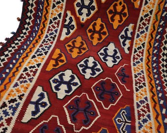 Kilim/tappeto autentico annodato a mano con certificato d'autenticità Kilim/tappeto autentico annodato a mano con certificato d'autenticità