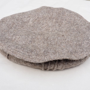 Original Afghan pakol woll cape topped Ethnic dress from afghanistan and pakistan (Grey, Black and Braun) light gray