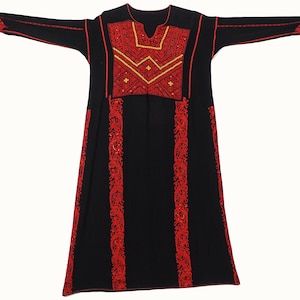 antique hand embroidered bedouin Palestinian Jordan embroidered ethnic dress No:22/24