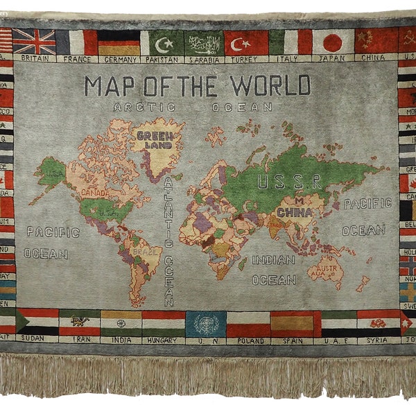 Shop World Map Rug Etsy