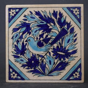 vintage seltener handgefertigt islamische orientalische Glasierte Ton Fliesen Töpfer Fliesen Keramik Fliese kacheln Bodenfliesen Wandfliesen 12