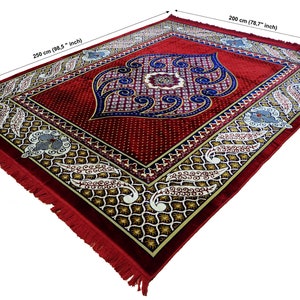 250x200 cm velvety Carpet rug for oriental Sitting area Arabic majlis nomadic bedouin floor seating floor 1001-night  machine manufactured