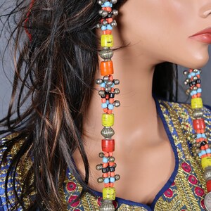 Turkman Vintage Kopfschmuck – Handgefertigter Tribal-Hut Mit Glocken & Perlen, Für Kostüme & Tanz