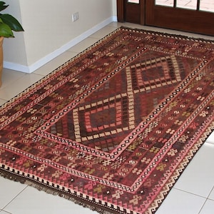 10x6,5 ft huge very rare oriental Fine Afghan natural colors Ghalmouri nomadic Kilim No:243 image 1