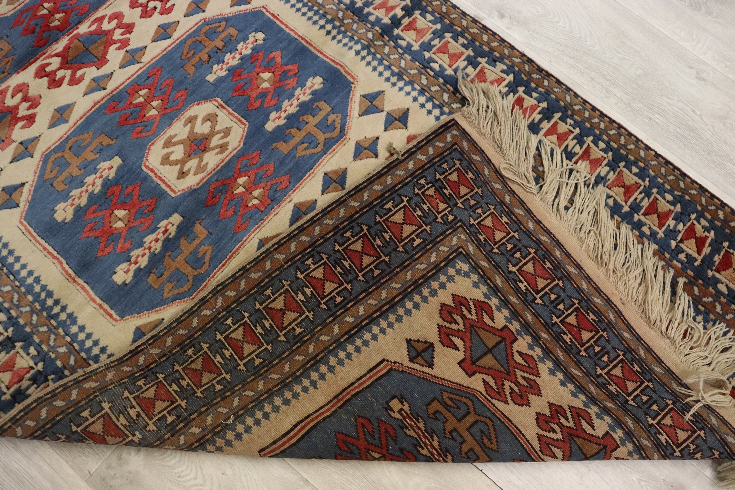 ターキッシュ　ヴィンテージ　ラグ　Turkish vintage rug ヴィンテージターキッシュラグ オーバーダイラグ トルコラグ