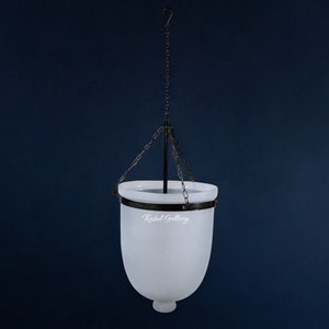 Colonial Bell Jar Glass Lantern Lamps Hangs Light Glass Pendant lamp Glass Hundi Pendant Lamp lanterns Frosted glass and clear glass 23