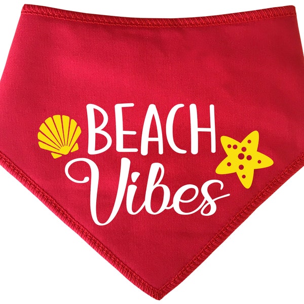 Spoilt Rotten Pets Beach Vibes Summer Dog Bandana 4 Sizes 6 Colours Available Gift, Neckerchief, Scarf Dog & Cat Fancy Dress