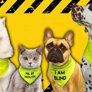 Spoilt Rotten Pets Any Wording Or Logo Custom Personalised Dog or Cat Bandana Four Sizes, Neckerchief, Scarf image 10