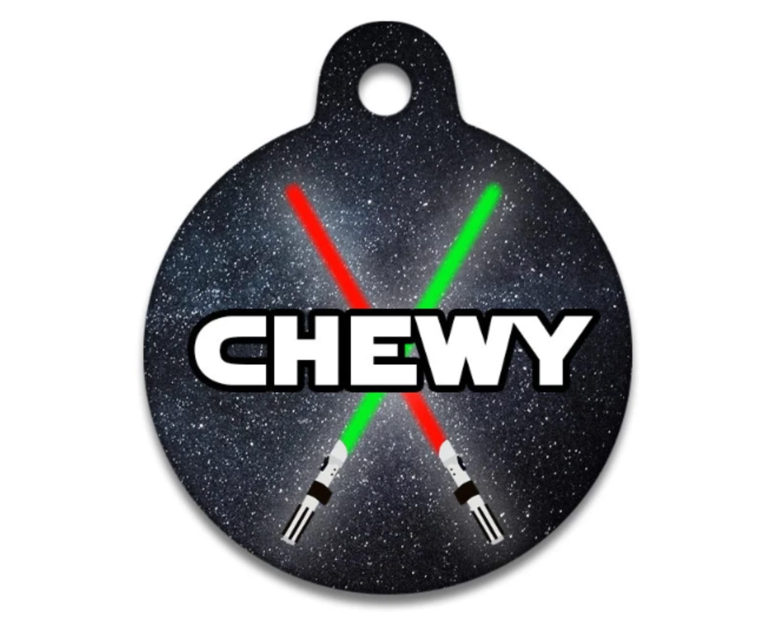 Pet ID Tag  Star Wars Ewok Inspired  Dog tag Cat Tag Pet image 1