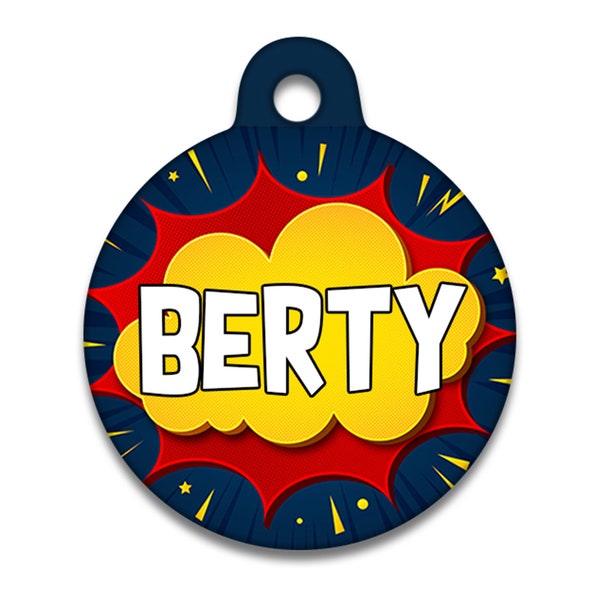 Spoilt Rotten Pets -  Comic - Identity Tag Custom Printed with Your Dog or Cats Name & Contact Details