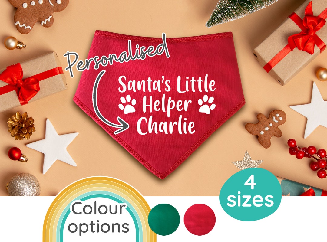 Spoilt Rotten Pets Personalised Santa's Little Helper Christmas Dog ...