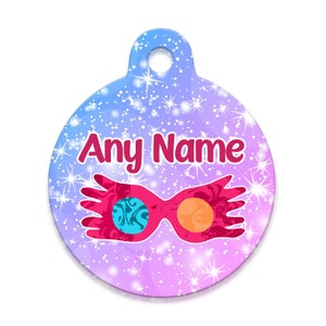 Spoilt Rotten Pets Luna Lovegood Glasses Sane As I Am Dog Cat Pet Identity Tag Disc Custom Printed Personalised With Your Contact Details