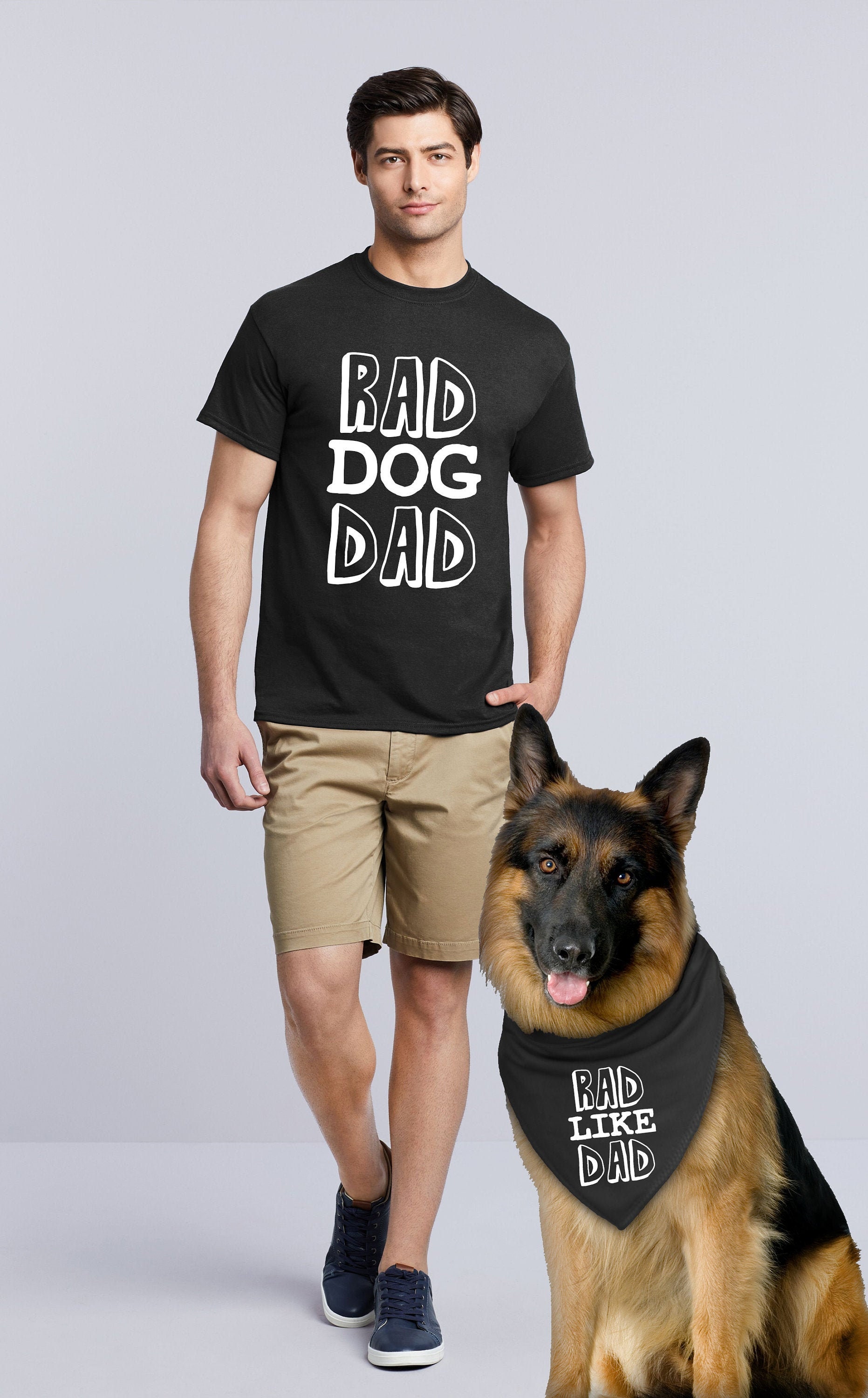 dog bandana and matching shirt