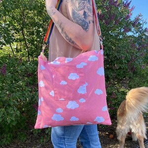 Pink Cloud Tote Bag