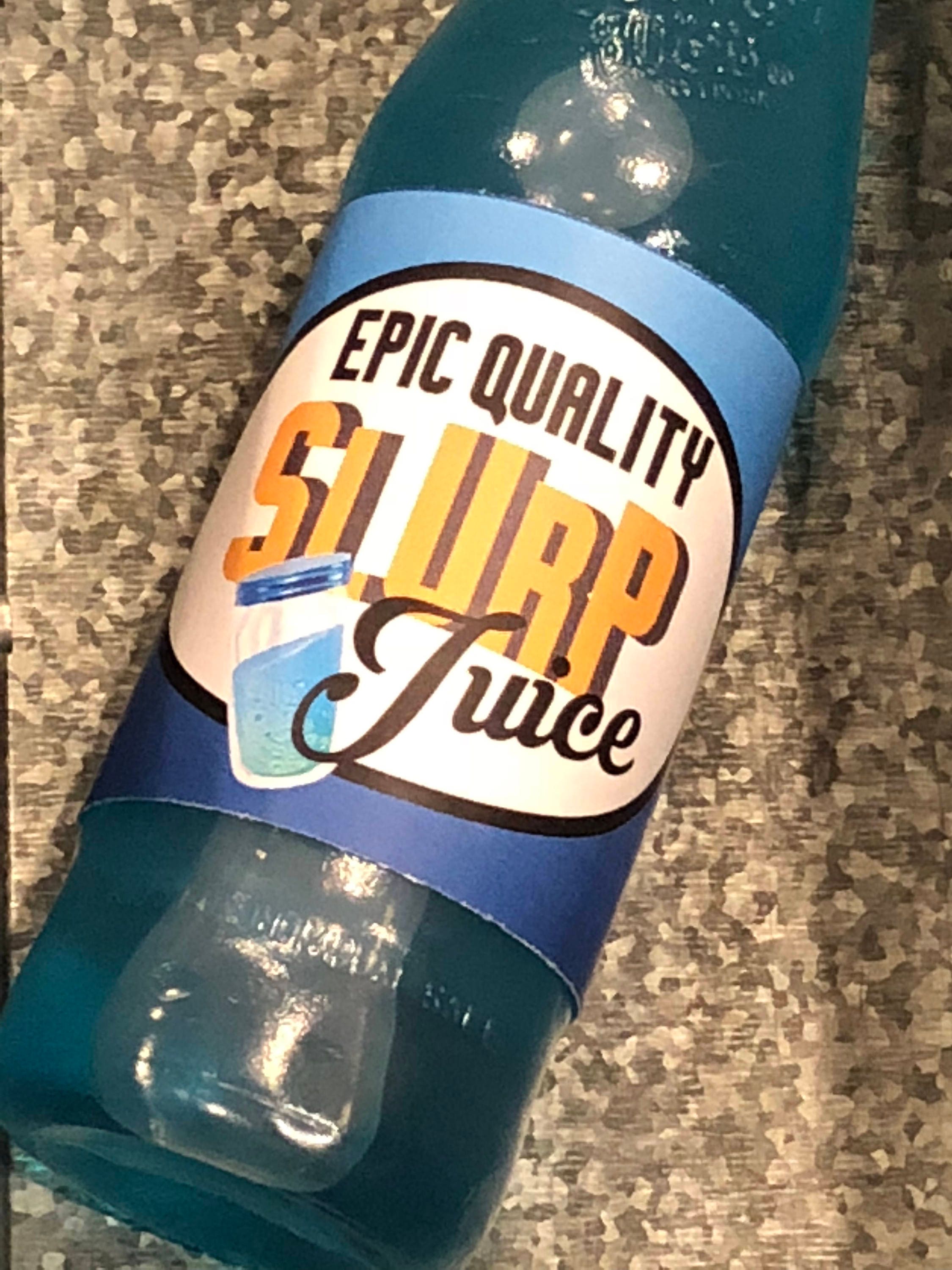 Fortnite birthday SLURP JUICE printable bottle wraps water | Etsy