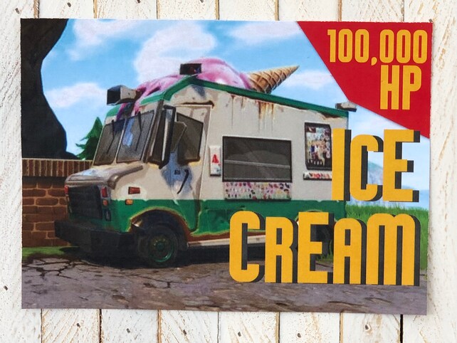 fortnite birthday party ice cream truck printable fortnite party sign fortnite ice cream sign party decoration - fortnite party decorations printable