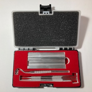 Fountain Pen SOLID POLISHED STEEL Nib Repair Block and Burnisher Set