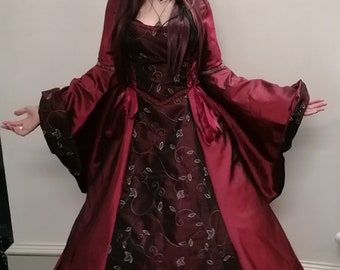 Rhiannon dress. Tudor, Gothic, Ballgown, Fantasy, Pagan,Handfasting, Renaissance, Pre Raphaelite, Whitby,Victorian, Faery, Medieval,Vampire