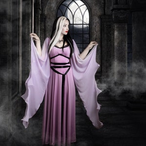 Lily Munster dress, *all sizes/colours* Halloween, Gothic, Vampire Bride, Goth, Spooky Witch, Hammer Horror, Cosplay Costume, Dracula, Pagan