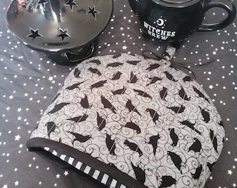 Tea cozy, *choose fabric, steampunk, tea cosy, Gothic kitchen, Goth homeware, Goth tea cozy, Spooky gift, halloween, Spooky home, tea cozy