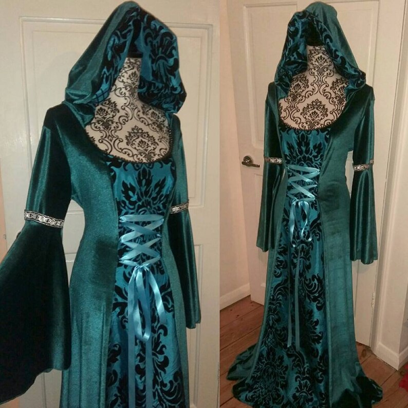 Forest Dress most colours available Handmade Gothic Velvet | Etsy