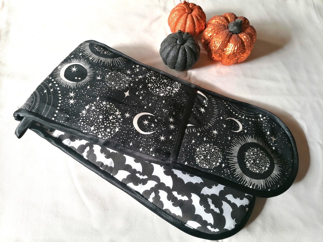 Oven Coven, Goth Oven Mitts, Goth Oven Gloves, Halloween, Goth Gloves ...