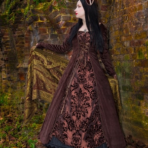 Renaissance Dress - *all colours ,Gothic dress, Tudor dress, Pagan, Medieval dress, Renfaire, Cosplay, Larp, Handfasting, Pagan, Reenactment
