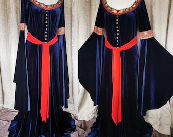 Fantasy-Reenactment, Elben Gewand, Trauergewand, Arwen, Pagan, Handfasting Kleid, Renfaire, Fantasy,Cosplay, Mittelalter Gewandung, Gewandung, Larp