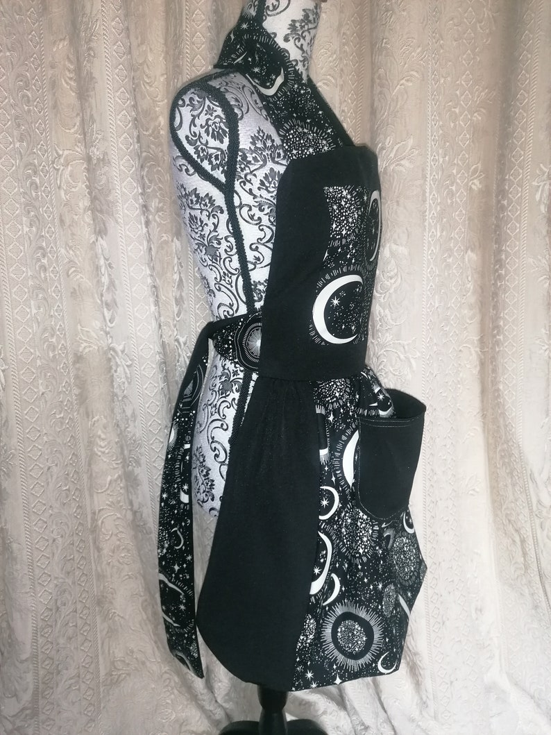 Oven Coven. Luna Apron Goth Kitchen Spooky Gift Kitchen Etsy