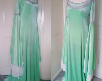 Fantasy, Reenactment, Arwen Krönungskleid, Elfen, Mittelalter, Cosplay, Larp, Renfaire, Renaissance, Kostüm, Raphaelite, Pagan, Handfasting