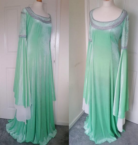 Fantasy, Reenactment, Arwen Coronation Dress, Elven, Medieval, Cosplay, Larp, Renfaire, Renaissance, Costume, Raphaelite, Pagan, Handfasting - Etsy Fantasy, Reenactment, Arwen Coronation Dress, Elven, Medieval, Cosplay, Larp, Renfaire, Renaissance, Costume, Raphaelite, Pagan, Handfasting - Etsy