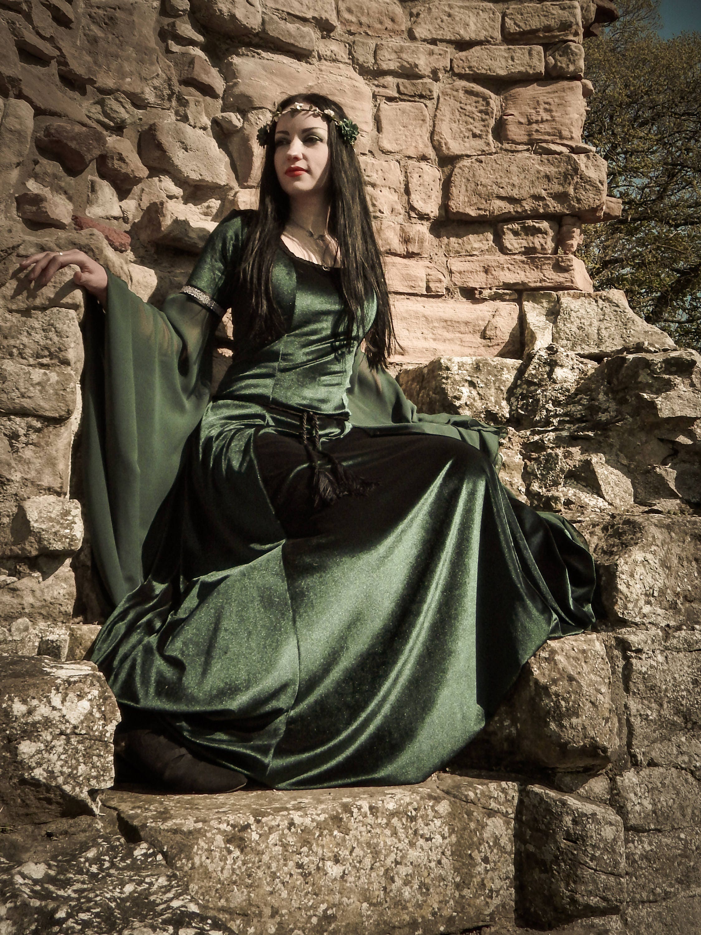 Lady Macbeth Dress all Colours Fairy Elven Dress Pagan Medieval Renaissance Cosplay Costume Handfasting Pagan Larp Reenactment Etsy
