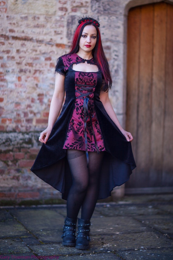 goth dress with corset