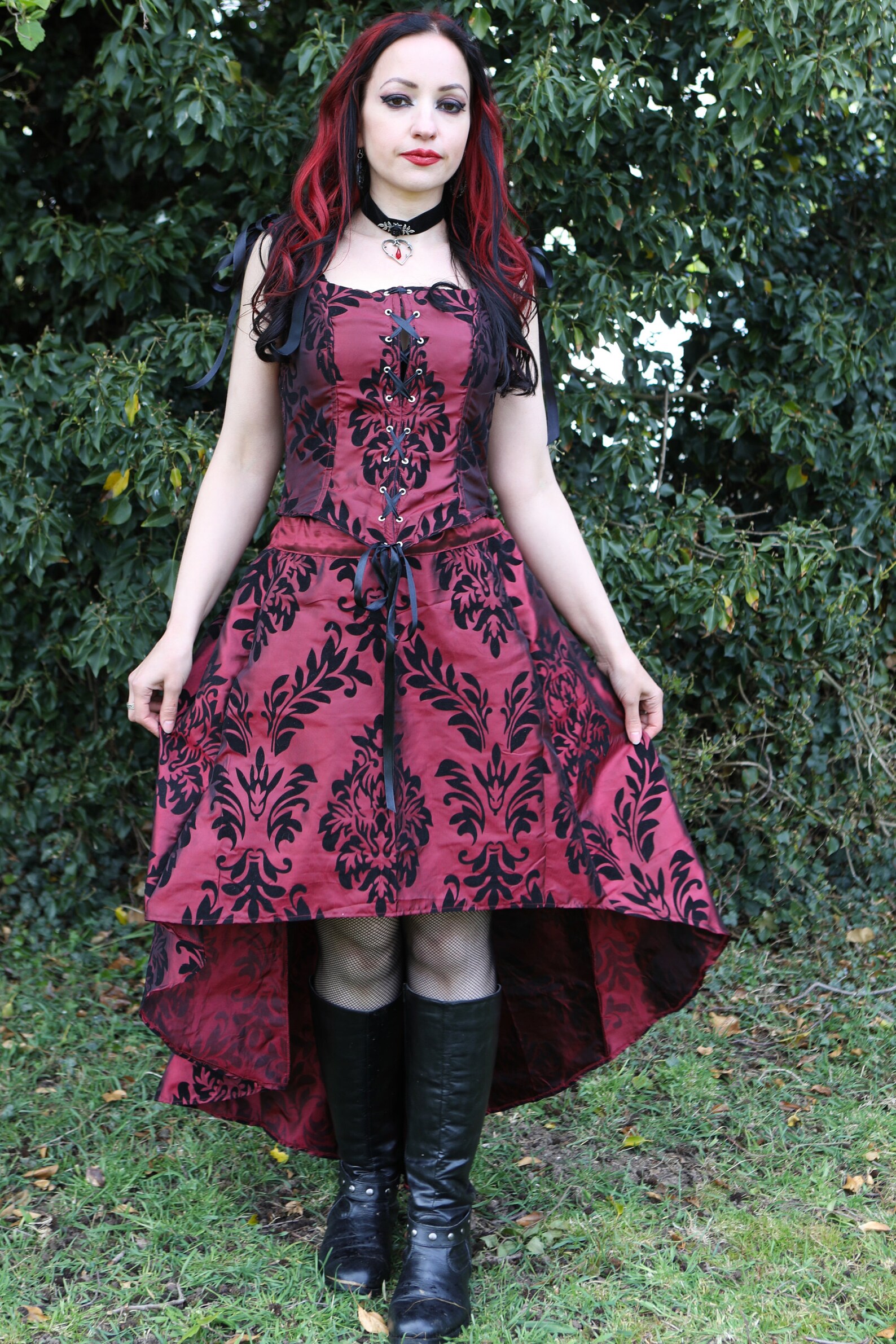 Scarlot Harlot Dress High Low Gothic Bodice Burlesque Etsy Scarlot Harlot Dress High Low Gothic Bodice Burlesque Etsy