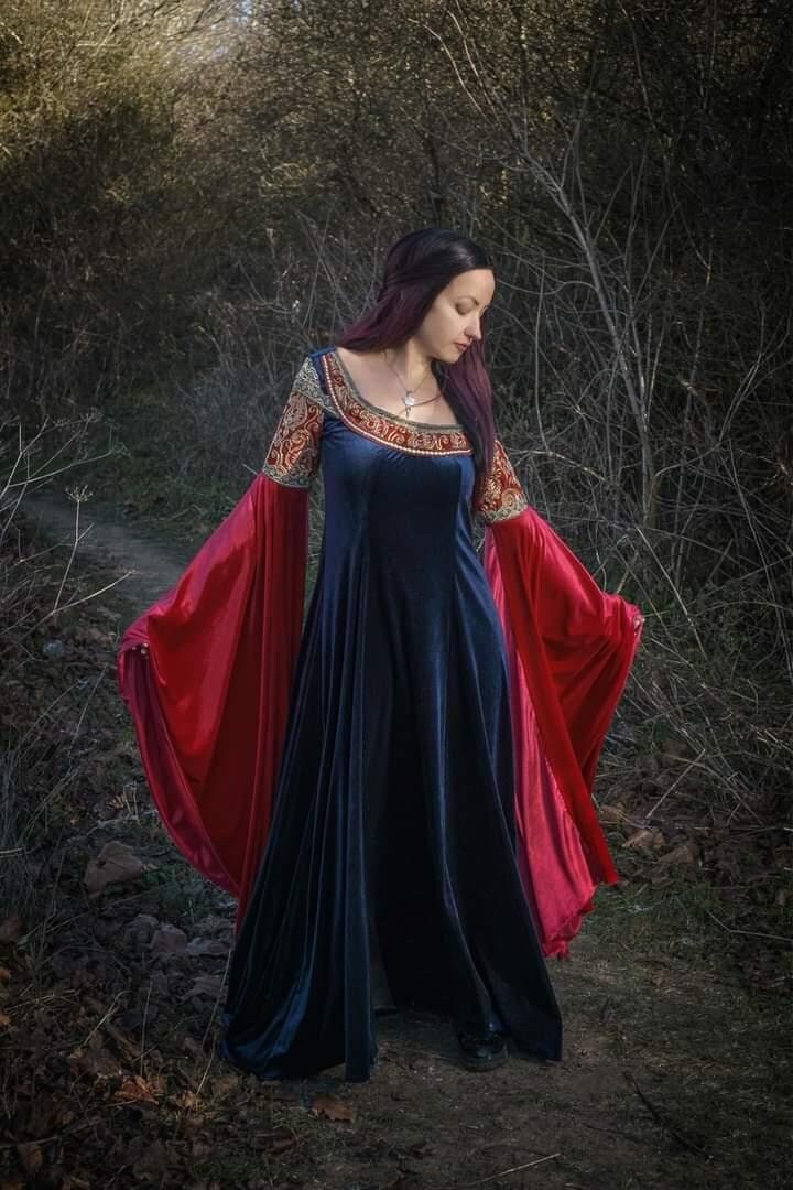 cosplay medieval bosque elven elf duende pixie traje para mujeres gótico  vintage delgado encapuchado nienna vestido halloween carnaval fiesta  vestido