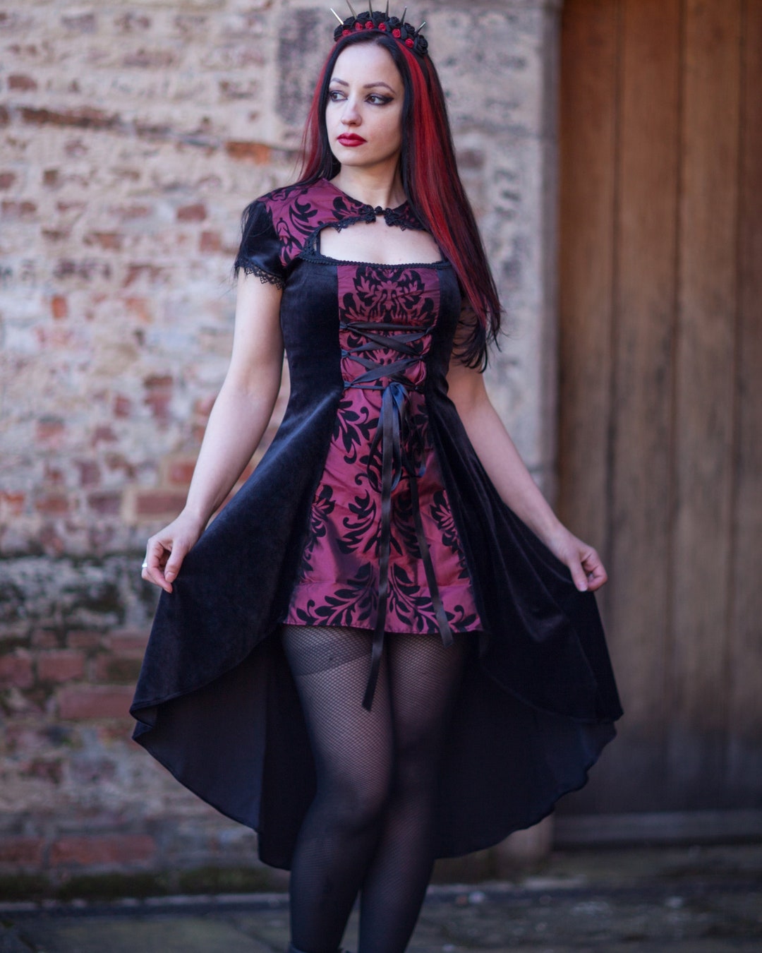 The Gothic Shop - Model/Photo: Daedra Red Eyed Spider Dress:  https://www.the-gothic-shop.co.uk/eyed-spider-gothic-dress-punk-rave-p-10618.html  | Facebook
