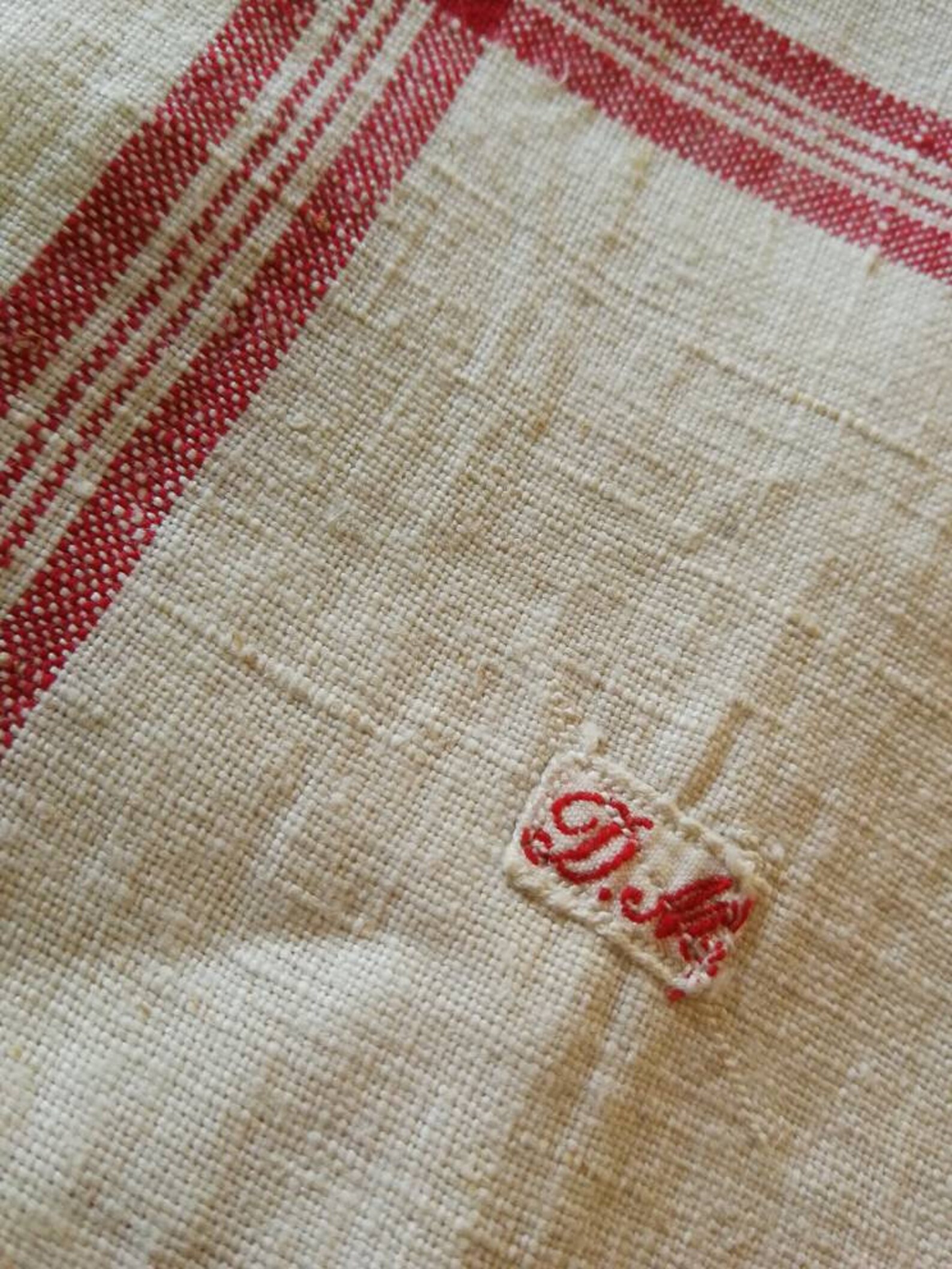 Set of 6 French vintage kitchen towels. Lot of 6 old tea Etsy