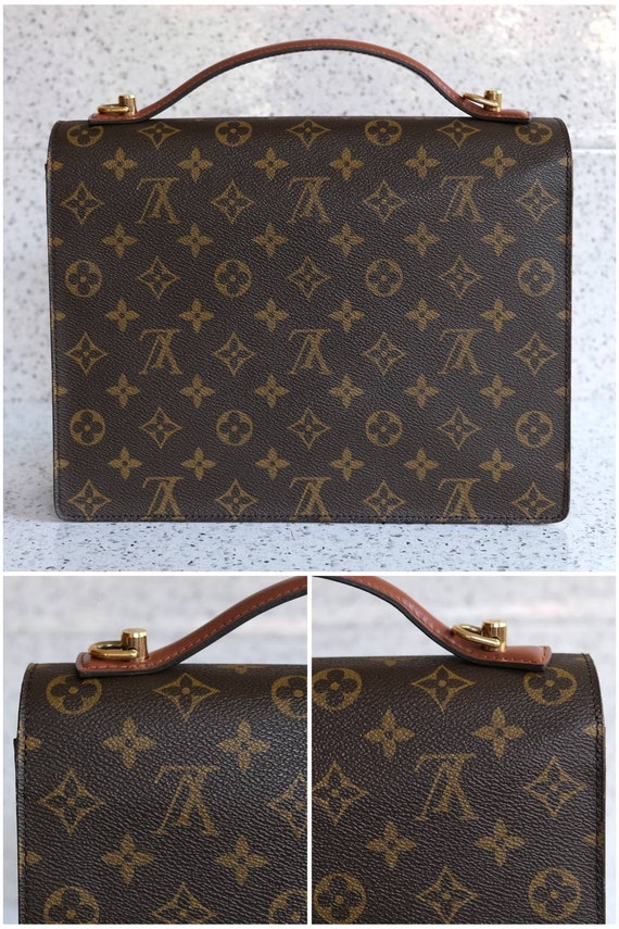 Authentic LOUIS VUITTON Monogram Monceau 28