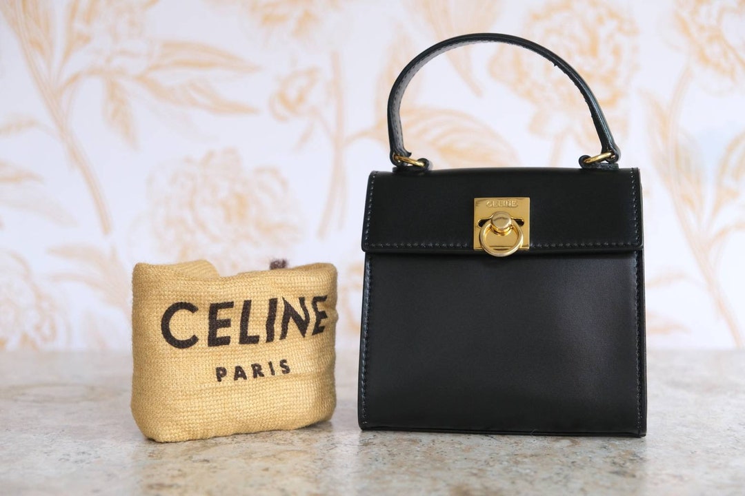 Authentic Vintage Celine Nano Top Handle Bag Etsy