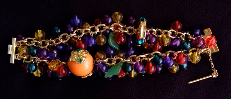 Gianni Versace Multicolor Bead Bracelet