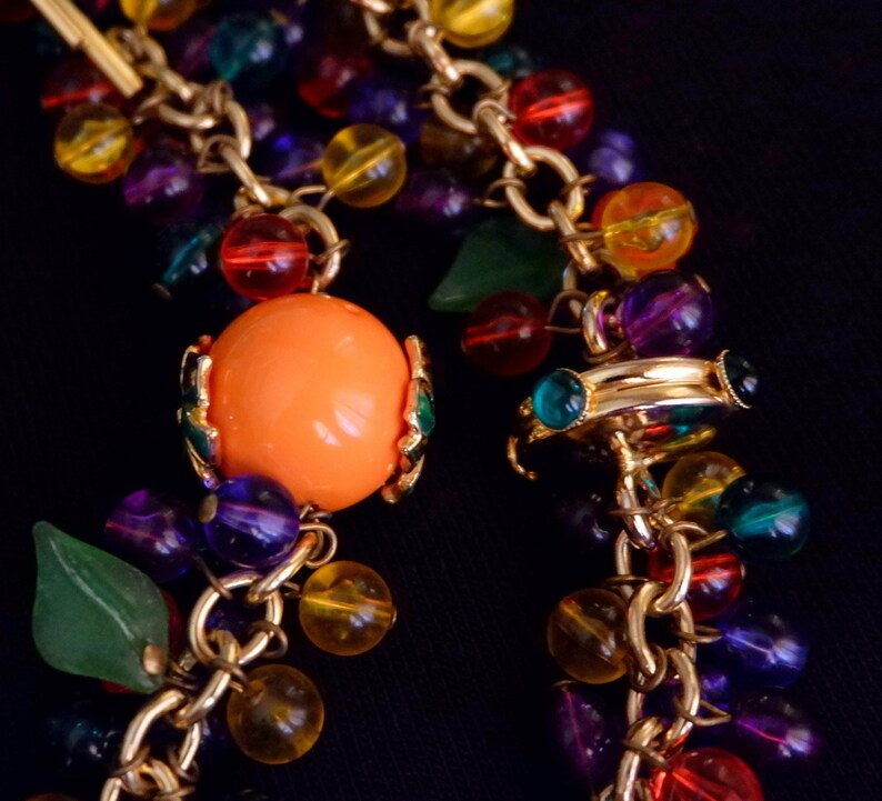 Gianni Versace Multicolor Bead Bracelet