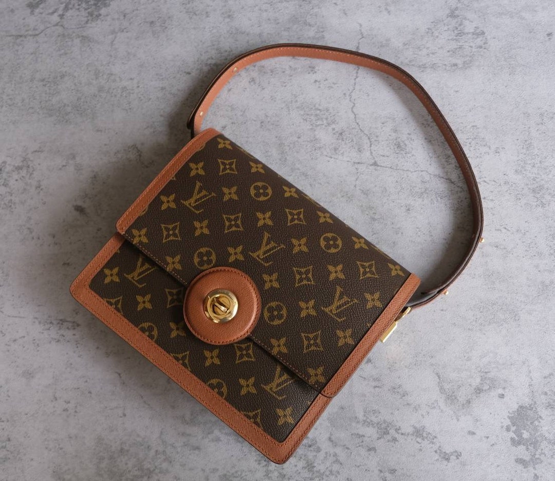 LOUIS VUITTON Raspail GM Monogram Canvas Shoulder Bag Brown